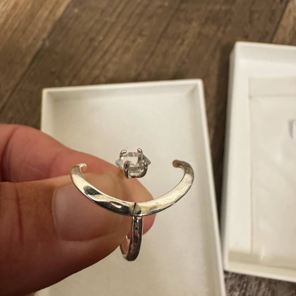 James Michelle Silver Moon Eclipse Herkimer Diamo… - image 5